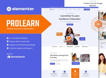 Prolearn – Online Course & Education Elementor Template Kit
