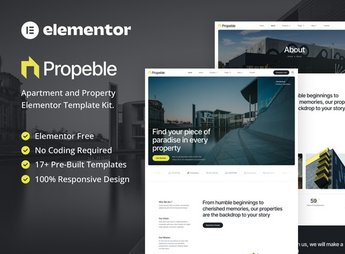 Propeble – Apartment & Property Elementor Template Kit