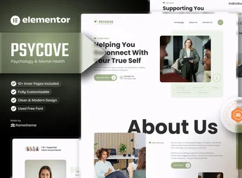 Psycove – Psychology & Mental Health Elementor Template Kit
