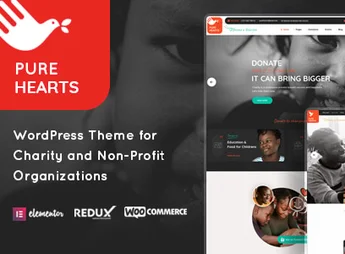 Pure Hearts – Charity & Nonprofit WordPress Theme