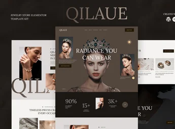 Qilaue – Jewelry Store Elementor Template Kit