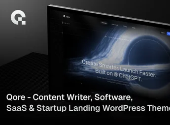 Qore | Content Writer, Software, SaaS & Startup Landing WordPress Theme