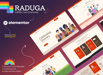 Raduga – LGBTQI+ Care Community Elementor Template Kit