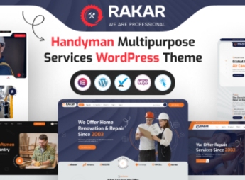 Rakar – Multipurpose Services WordPress Theme