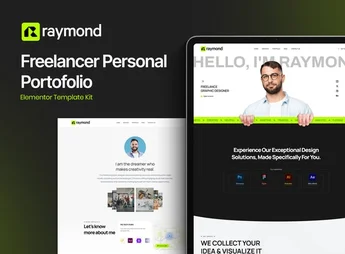 Raymond – Freelancer Personal Portofolio Elementor Template Kit