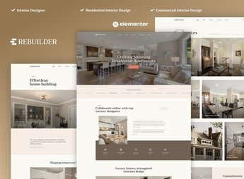 Rebuilder – Architecture & Interior Design Elementor Pro Template Kit