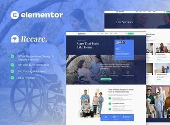 Recare – Home Care & Private Nursing Elementor Template Kit