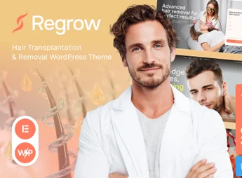 Regrow – Hair Transplantation & Removal WordPress Theme