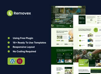 Removex – Junk Removal & Waste Management Elementor Template Kit