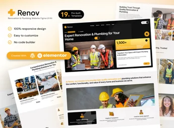 Renov – Renovation & Plumbing Elementor Template Kit