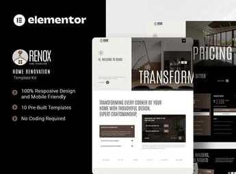 Renox – Home Renovation Elementor Template Kit