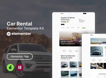 Rentcys – Car Rental Elementor Template Kit