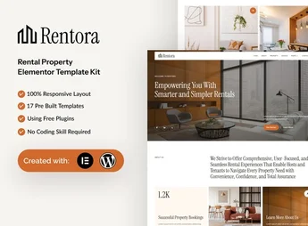 Rentora – Rental Property Elementor Template Kit