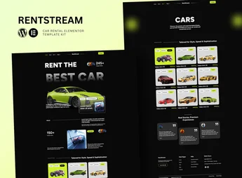 RentStream – Car Rental Elementor Template Kit