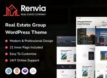 Renvia – Real Estate Group WordPress Theme