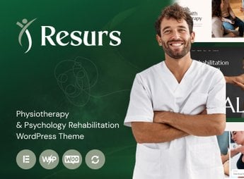 Resurs – Physiotherapy & Psychology Rehabilitation WordPress Theme