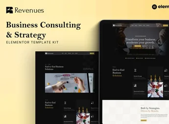 Revenues – Business Consulting & Strategy Elementor Template Kit