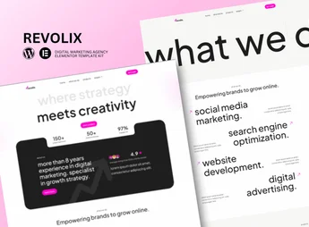 Revolix – Digital Marketing Agency Elementor Template Kit