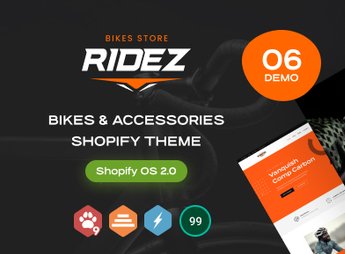 Ridez – Bike & Accessories Shopify Theme OS 2.0