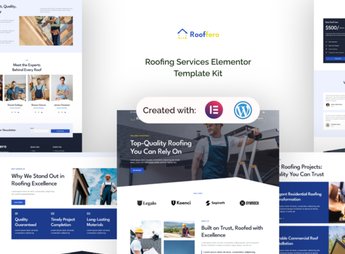 Rooffero – Roofing Services Elementor Template Kit