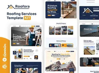 Roofora – Roofing Services Elementor Template Kit