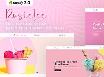 RosieIce – Ice Cream Shop Responsive Shopify 2.0 Theme