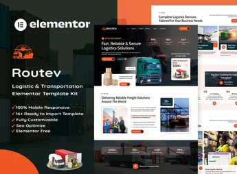 Routev – Logistics & Transportation Elementor Template Kit