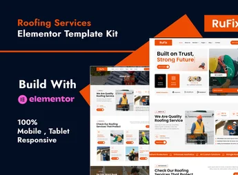 Rufix – Roofing Services Elementor Template Kit