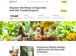 Rumpun – Ayurveda Treatment Elementor Pro Template Kit