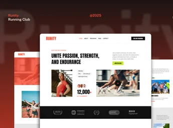 Runity – Running Club Marathon & Sport Event Website Elementor Kit