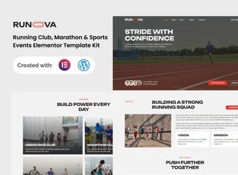 Runova – Marathon & Sports Events Running Club Elementor Template Kit