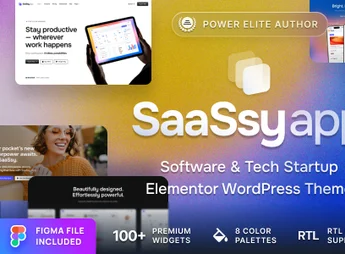 SaaSsy App – Software, SaaS & Tech Startup WordPress Theme