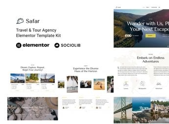 Safar – Travel & Tour Agency Elementor Template Kit