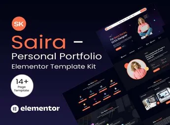 Saira – Personal Portfolio Elementor Template Kit