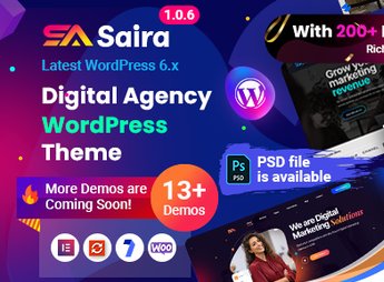 Saira – Digital Agency WordPress