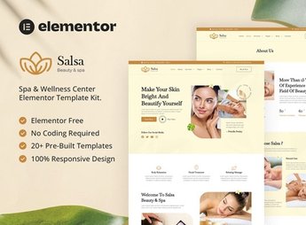 Salsa – Beauty & Spa Elementor Template Kit