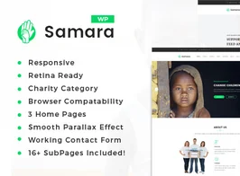 Samara – Charity Fundraising WordPress Theme