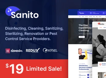 Sanito – Sanitizing and Cleaning WordPress Theme