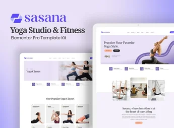 Sasana – Yoga Studio & Fitness Elementor Pro Template Kit