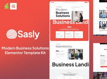 Sasly – Modern Business Solutions Elementor Template Kit
