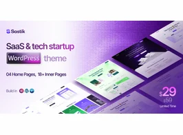 Sastik – SaaS & Tech Startup WordPress Theme