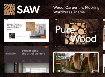 Saw – Wood, Carpentry, Flooring WordPress Theme