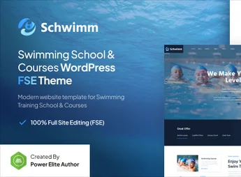 Schwimm – Swimming School & Course FSE WordPress Theme
