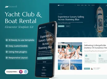 Seawell – Yacht Club & Boat Rental Elementor Template Kit