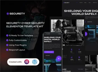 Securety – Cyber Security Service Elementor Template Kit