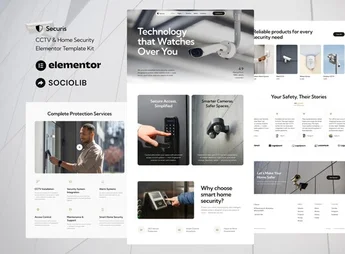 Securis – CCTV & Home Security Elementor Template Kit