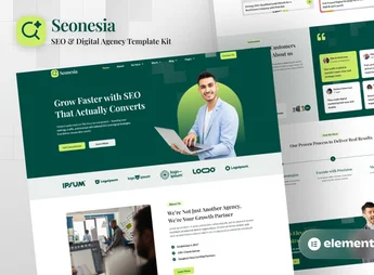 Seonesia – SEO & Digital Agency Elementor Template Kit