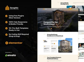 Seraphic – Real Estate & Construction Group Elementor Template Kit