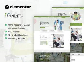 Shinental – Dentist & Medical Clinic Elementor Template Kit