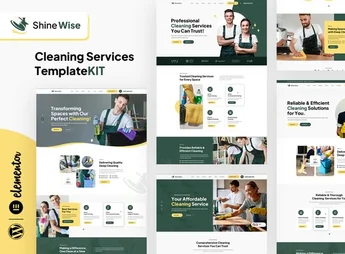 Shinewise – Cleaning Services Elementor Template Kit